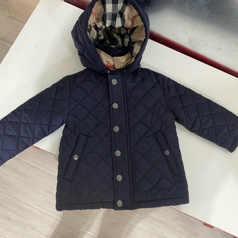 Baby Burberry coat jacket navy size 12 months